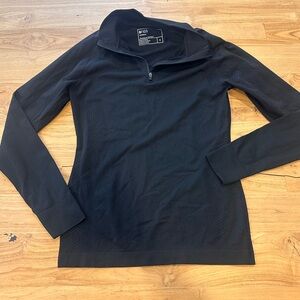 Figs Black Long Sleeve Women's Top